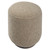 Upholstered Foot Pouf Ottoman - 18" - Gray and Brown - IMAGE 3