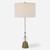 Tapered Crystal Column Table Lamp - 36.75" - Brass Finish - IMAGE 2