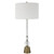 Tapered Crystal Column Table Lamp - 36.75" - Brass Finish - IMAGE 5