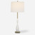 Glossy Curvy Base Table Lamp - 34" - White - IMAGE 2
