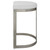Backless Counter Stool - 26" - Silver and White - IMAGE 6