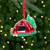 Camping Tent with Campfire Christmas Ornament - 3.25" - IMAGE 1