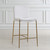 Padded And Sloped Seat Counter Stool - 38.75" -White and Gold - IMAGE 3