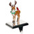 Reindeer Wearing Wreath with Cardinal Christmas Stocking Holder - 4.75" - IMAGE 4