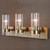 3-Light Antique Brass Cylindrical Wall Sconce - 23" - IMAGE 6