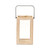 Ridge Patterned Wooden Tabletop Lantern - 13.25" - IMAGE 3