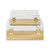 Square Faux Marble Decorative Storage Box Set - 10.75" - White and Brown - IMAGE 4