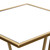 Mirrored Top Square Accent Tables - Gold - Set of 2