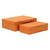 Faux Shagreen Rectangular Storage Box Set - 11.75" - Orange - Set of 2 - IMAGE 6