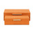 Faux Shagreen Rectangular Storage Box Set - 11.75" - Orange - Set of 2