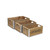 Set of 3 Brown and Black Storage Crates with Border 13"