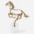 Horse Sculpture with Crystal Base - 14.75" - Gold and Clear - IMAGE 2