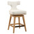 Upholstered Swivel Return Seat Counter Stool - 38.25" - White - IMAGE 5