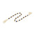 Spherical Artificial Beaded Garland with Tassels Ends - 3' x 2" - IMAGE 1