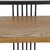 3-Tier Handmade Display Shelf - 34.5" - Brown and Black
