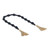 Mixed Oval and Spherical Bead Tassel Decoration Dark Blue - 36" - IMAGE 1