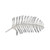 37.25" Silver and Black Contemporary Peacock Feather Wall Decoration - IMAGE 1
