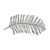 37.25" Silver and Black Contemporary Peacock Feather Wall Decoration - IMAGE 2