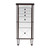 Mirrored Jewelry Armoire with Tapered Legs - 41" - Silver - IMAGE 3
