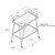 Two Tier Glass Top Bar Serving Cart - 32.5" - Pink - IMAGE 4