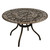 48” Brown Mesh Lattice Round Aluminum Outdoor Patio Dining Table - IMAGE 1