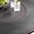 44" Clear and Black Round Propane Outdoor Fire Table with Wind Blockers - IMAGE 3