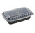 150-Count 24 oz. Black Microwave Plastic Rectangular Take Out Containers - IMAGE 2