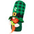 Plaid Gnome with Shamrocks St. Patrick's Day Decoration - 7" - IMAGE 4