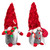 Fuzzy Hat Valentine's Day Gnomes - 11.5" - Red and Gray - Set of 2 - IMAGE 3