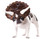 Brown and White Triceratops Halloween Dog Headpiece Costume Accessory - Medium - IMAGE 1