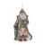 Glittered Santa Glass Christmas Figurine Ornaments - 8" - 6ct - IMAGE 1