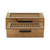 Rectangular Handcrafted Rattan and Wood Storage Boxes - 11.75" - Set of 2