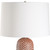 Porcelain Table Lamp with Tapered Shade - 28" - IMAGE 3
