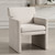 Elevated Back Crosshatched Dining Chair - 32.5" - Cream - IMAGE 1