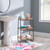 3 Tier Wooden Storage Shelf - 32.5" - Brown and Black - IMAGE 1
