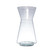 Hourglass Style Recycled Glass Vase - 13.75" - Clear - IMAGE 1