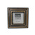 Tiles Square Picture Frame - for 4" x 4" Photo - Black and Brown - IMAGE 1
