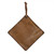 Vintage Style Leather Square Pot Holder - 7.75" - IMAGE 1