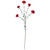 Mini Carnation Artificial Floral Spray - 27.5" - Crimson Red - IMAGE 2