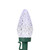 Patriotic LED C9 Faceted Christmas Lights - Red, White and Blue - 66' Green Wire - 100ct - IMAGE 5