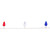 Patriotic LED C9 Faceted Christmas Lights - Red, White and Blue - 66' White Wire - 100ct - IMAGE 3