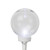 Patriotic LED G40 Christmas Lights - Red, White and Blue - 6" Spacing - White Wire - 25ct