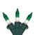 Mini Christmas Light Set - Clear with Green Tip - 10' Green Wire - 50ct - IMAGE 1