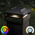 Smart Solar Powered Outdoor Post Cap - 6" - Black - IMAGE 1