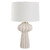 Ridged Table Lamp with Tapered Shade - 27.5" - White - IMAGE 6