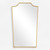 Feminine Silhouette Rectangular Framed Wall Mirror - 40" - Antique Gold Leaf Finish - IMAGE 1