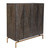Geometric 2-Door Storage Cabinet with Base - 34" - Brown - IMAGE 2