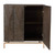 Geometric 2-Door Storage Cabinet with Base - 34" - Brown - IMAGE 4