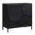 2-Door Carved Circle Storage Cabinet - 31.75" - Black - IMAGE 4
