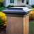 Squared Top Outdoor Post Cap - 8" - Black - IMAGE 1